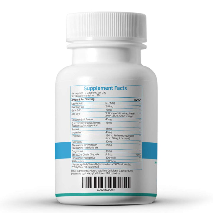 Candefense Candida Cleanse 90 Cápsulas Apoyo Y Alivio Natural - Imagen 2