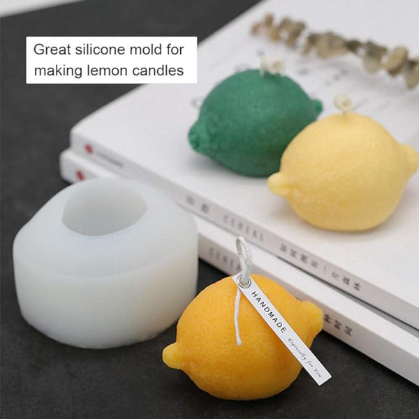 Molde De Silicona Para Jabón Casero Limón 3D Multifuncional para Chocolates y Velas