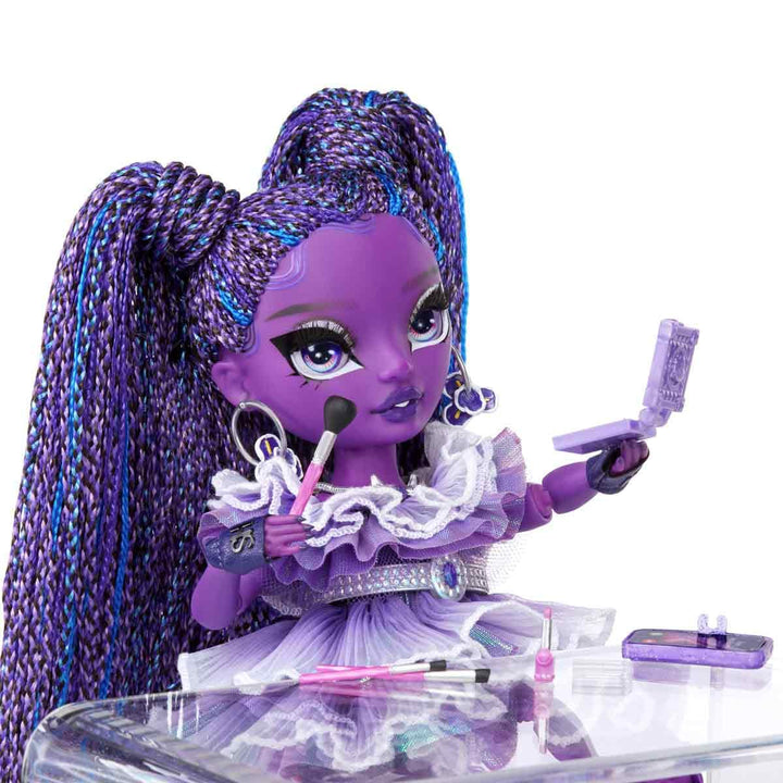 Rainbow High Monique Verbena Muñeca de Moda Púrpura Con Accesorios Creativos Para Niños - Imagen 6