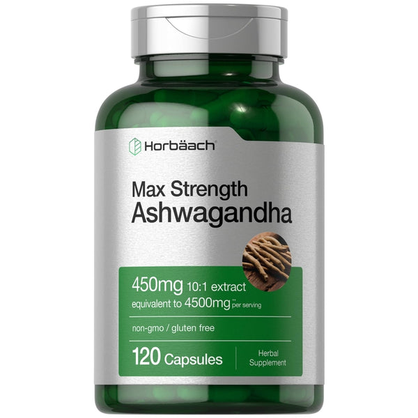 Ashwagandha 4500 Mg Fuerza Máxima 120 Cápsulas Suplemento Natural Sin Omg - Imagen 1
