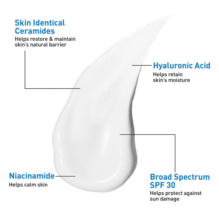 CeraVe AM Facial Moisturizing Lotion SPF 30 Hidratante Con Niacinamida Y Ceramidas - Imagen 3