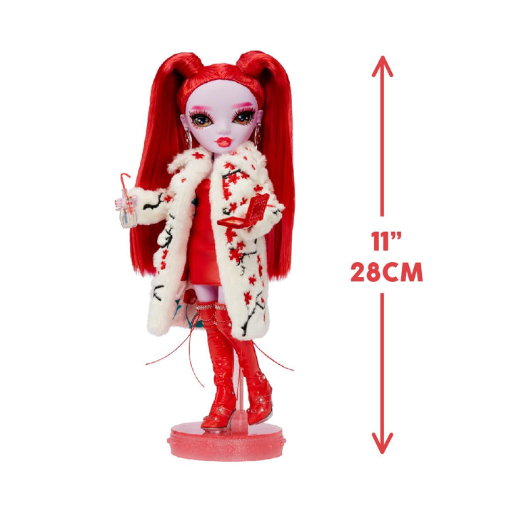 Rainbow High Shadow High Rosie Muñeca de Moda Roja con Pelo Extra Largo y Accesorios Creativos - Imagen 3