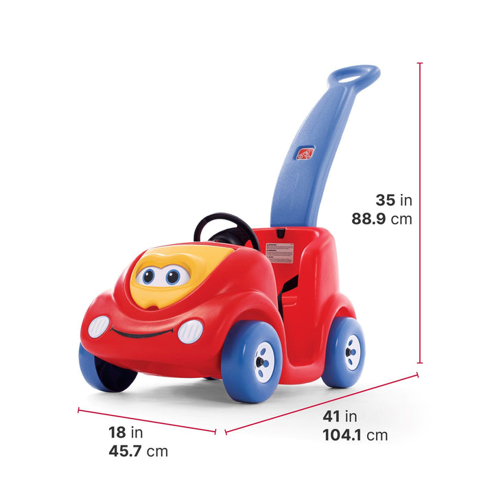 Step2 Carro Coche Paseador Bebes Rojo Diversión Segura Almacenamiento Gratis - Imagen 6