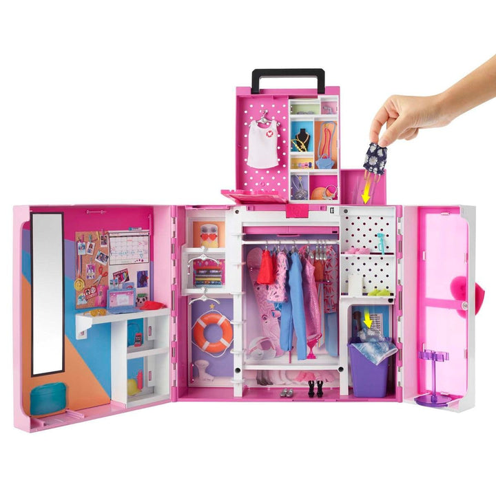 Juego Dream Closet Barbie Con Más De 35 Accesorios Y 5 Looks Incluye Zona Emergente Y Espejo - Imagen 4