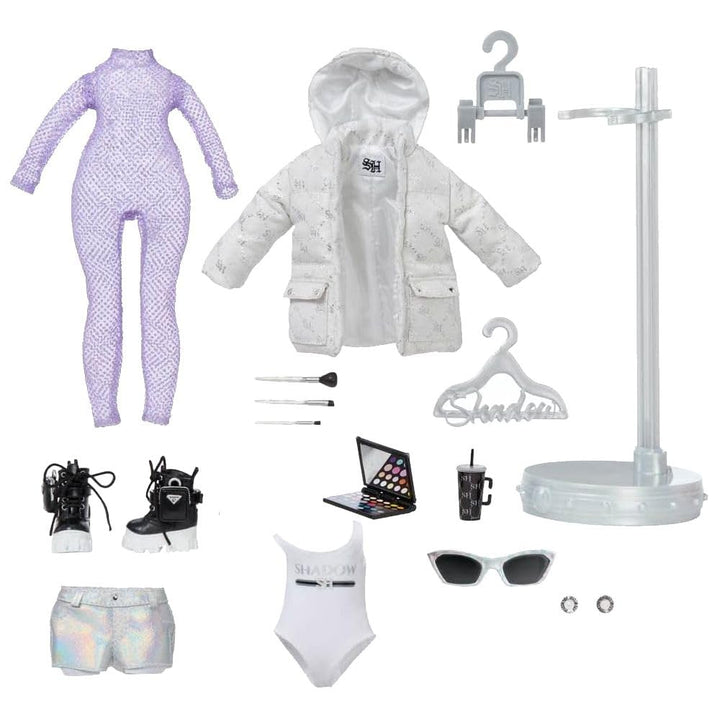 Muñeca Rainbow High Shadow High Día Mante Morada con Accesorios para Niños - Imagen 5