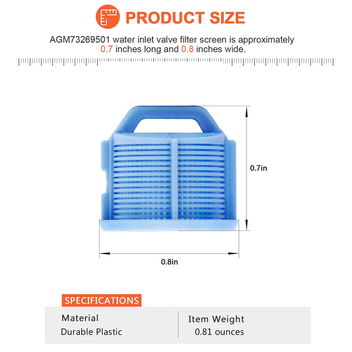 Filtro De Válvula De Entrada De Agua Para Lavadora Modelo Agm73269501 - Imagen 2
