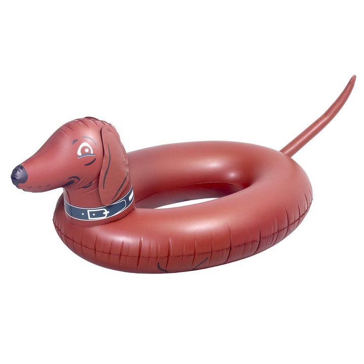 GoFloats Wiener Dog Party Tube Balsa Inflable Divertido Para Piscina Playa Lago - Imagen 1