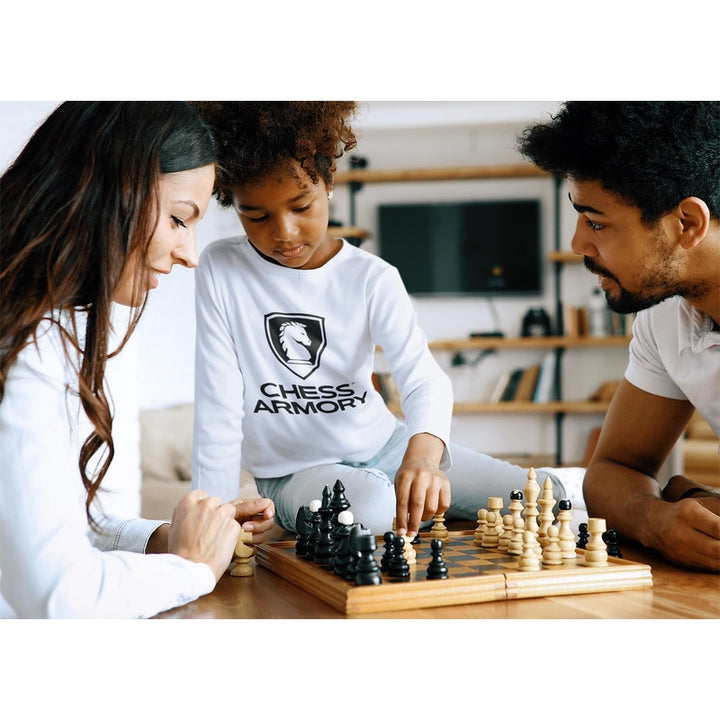 Juego De Ajedrez Chess Armory 15 x 15 Pulgadas con Curso Gratis y Piezas Hechas a Mano - Imagen 8