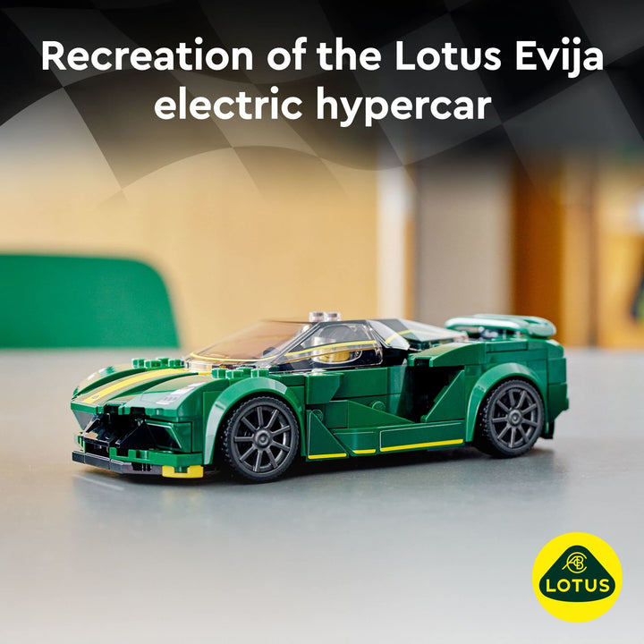 Speed Champions Lotus Evija 76907 Coche de Carreras de Juguete con Minifigura para Niños - Imagen 2