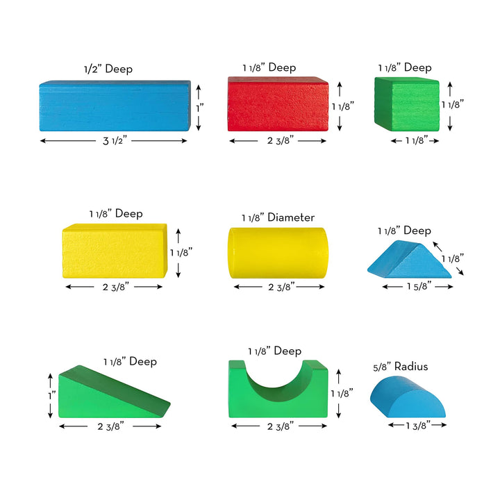 Melissa & Doug Juego de Construcción de Madera 100 Bloques Creatividad y Habilidades Motoras - Imagen 3