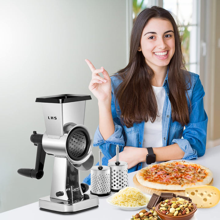 Rallador De Queso Rotatorio Somos Importaciones Alta Calidad Acero Inoxidable - Imagen 7