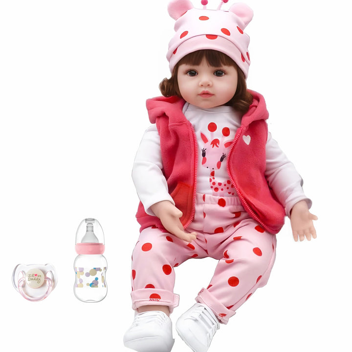 Muñeca Reborn 46 Cm Con Cuerpo De Silicona Suave Para Niños A Partir De 3 Años - Imagen 2