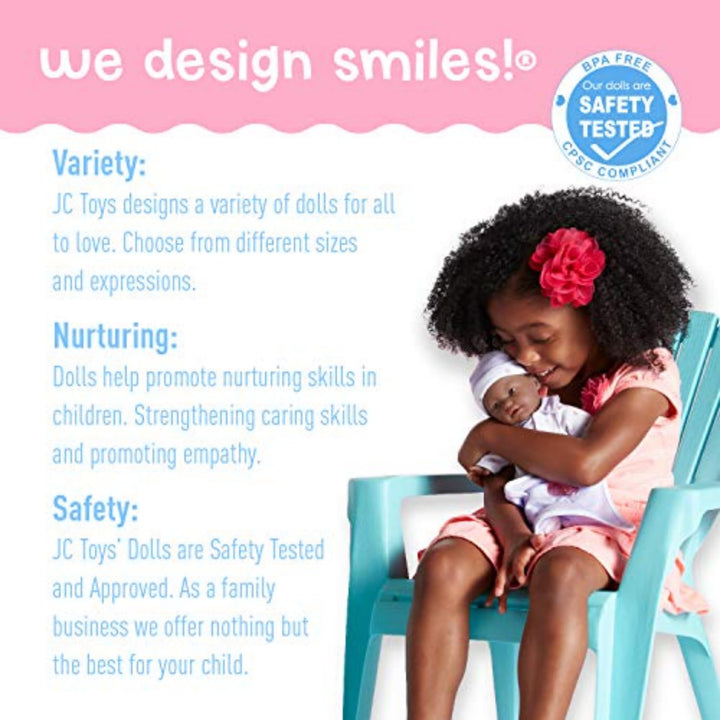 Muñeca De Juegos JC Toys La Baby De 11 Pulgadas Afroamericana - Imagen 5