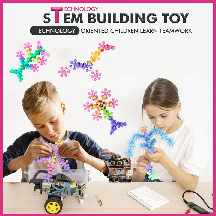 Bloques de Construcción Coloridos 300 Piezas Juguete Educativo STEM para Niños - Imagen 5