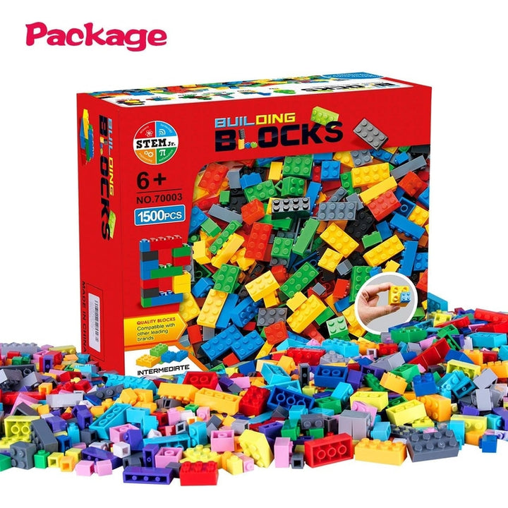 Ladrillos de Construcción 1500 Piezas Anksono Puertas Ventanas Ruedas Educativo - Imagen 9