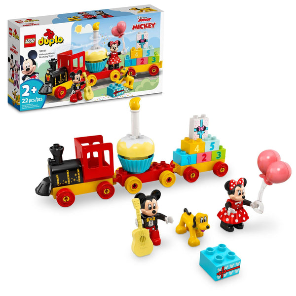 LEGO DUPLO DISNEY MICKEY MINNIE TREN DE CUMPLEAÑOS 10941 JUEGO DE 22 PIEZAS - Imagen 1