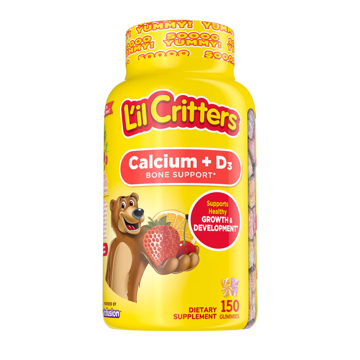 L'il Critters Kids Osos De Goma Calcio + D3 Gomitas Niños Sabor Frutas - Imagen 1