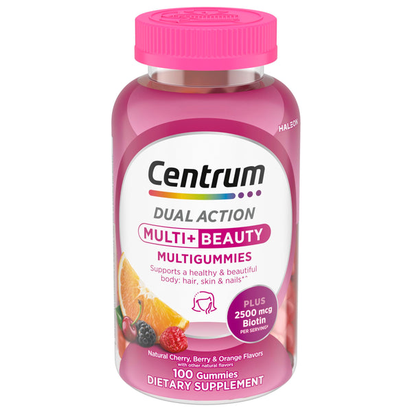 Suplemento Multivitamínico Centrum MultiGummies Multi+ Beauty - 100 Gomitas - Imagen 1