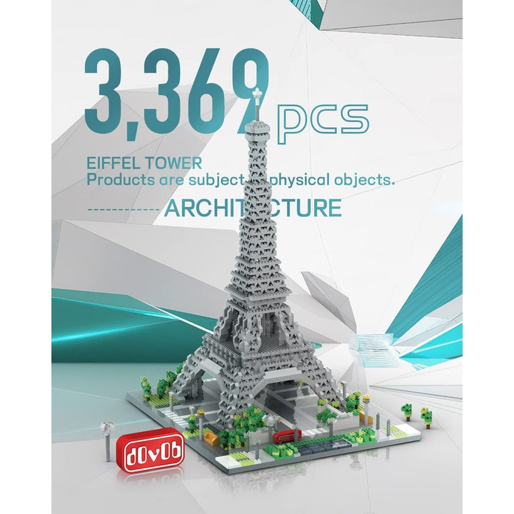 Juego De Microbloques Torre Eiffel 3369 Piezas 3D Dovob Diversión Creativa Para Niños Y Adultos - Imagen 4
