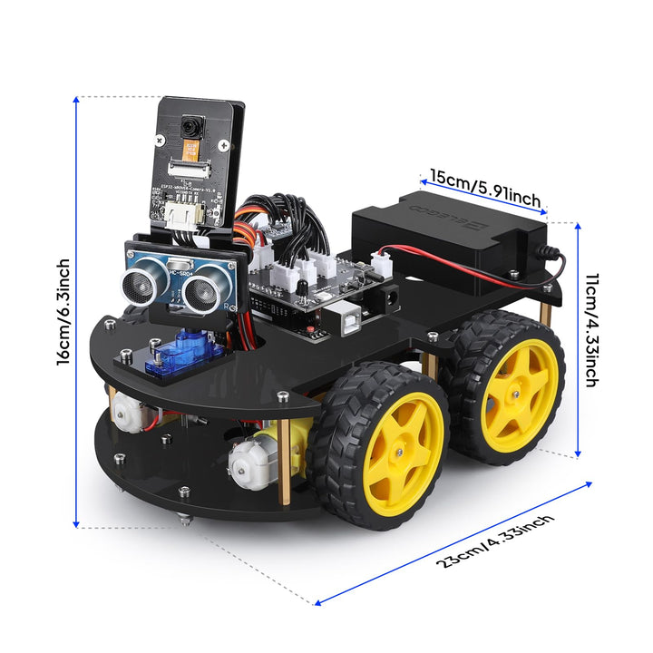 Proyecto Elegoo Uno Robot Inteligente Kit De Coche Educativo - Imagen 2