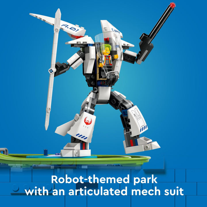 Lego City Robot World Montaña Rusa con 8 Minifiguras y Mech para Niños de 8 Años - Imagen 4