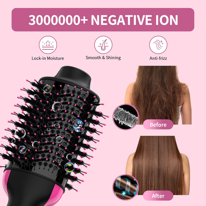Cepillo Secador De Pelo Umeely Voluminizador 4 En 1 Con Tecnología Cerámica e Iónica - Imagen 4