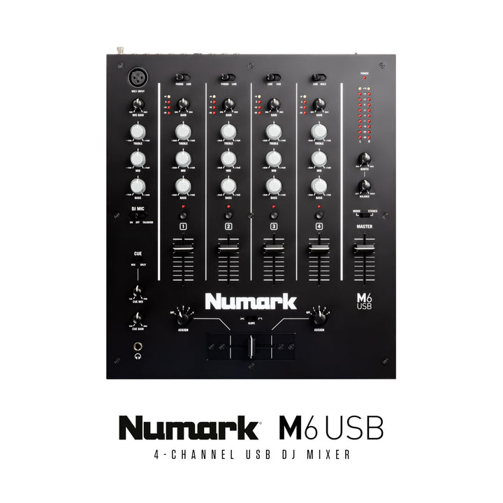Mezclador Numark M6 USB Versátil De 4 Canales Con Conectividad USB - Imagen 6
