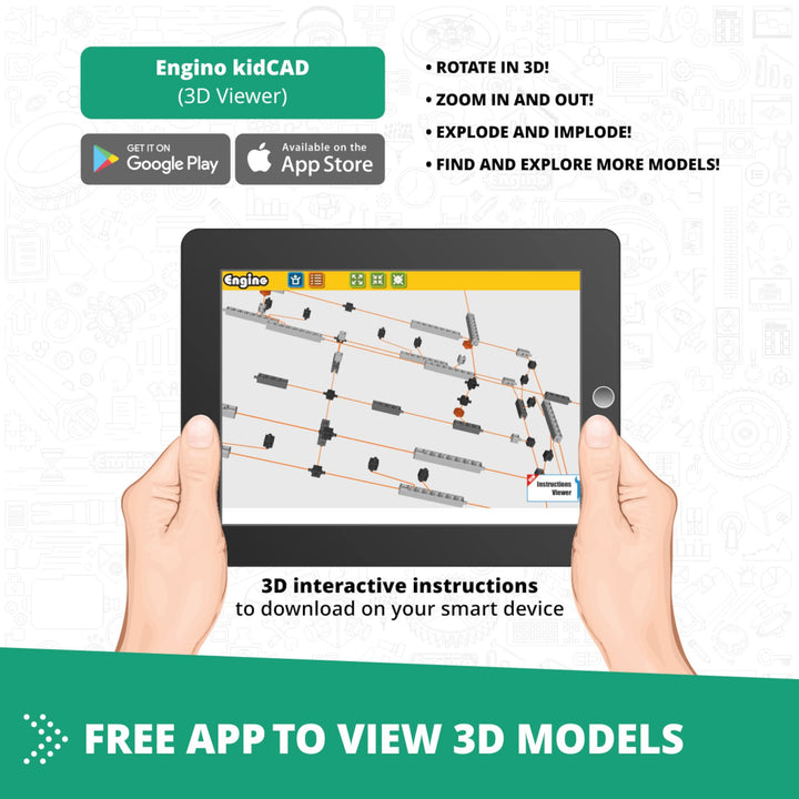 Engino STEM902 Juego de Construcción Leyes de Física para Niños + Aplicación 3D Interactiva - Imagen 5