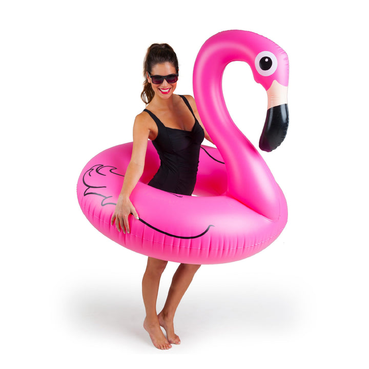 Flotador Pink Flamingo Inflable Para Piscina 4 Pies Resistente y Duradero - Imagen 1