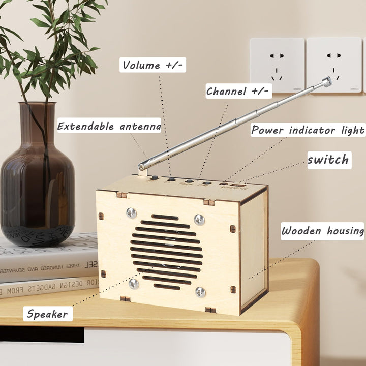 Kit De Ciencia Para Niños 8 A 12 Años Construye Tu Propio Radio FM Juguete STEM - Imagen 6
