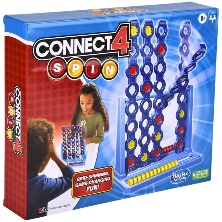 Juego Connect 4 Spin Hasbro Mesa Con Rejilla Giratoria Para Niños Y Familias - Imagen 7