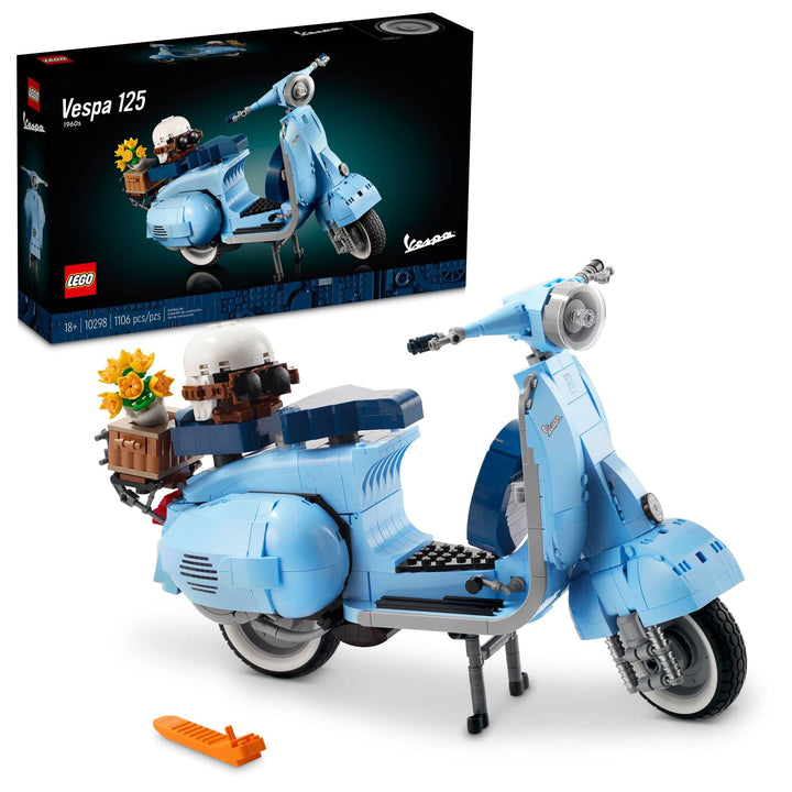 Lego Icons Vespa 125 Scooter Italiano Vintage Kit de Construcción para Adultos con Dirección Funcional - Imagen 1