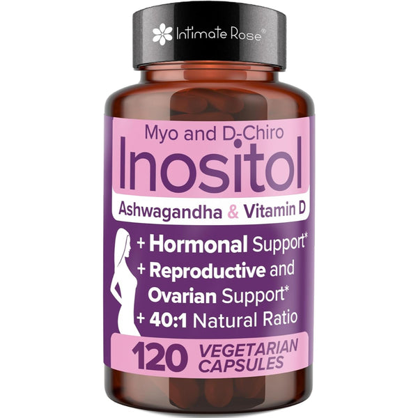 Myo & D-Chiro Inositol Vitamin D3 Blend Cápsulas Fertilidad Equilibrio