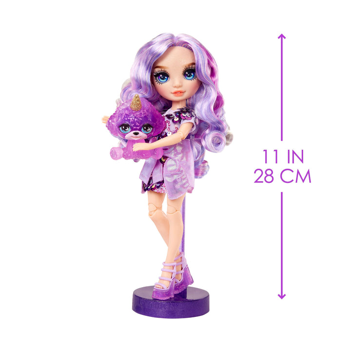 Muñeca Rainbow High Violet Willow con Slime y Mascota Mágica Accesorios Personalizables - Imagen 2