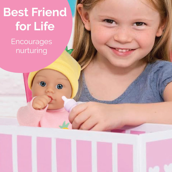 Muñeca Adora Sweet Baby Pineapple 28 Cm Lavable Ideal Para Niños Desde 1 Año - Imagen 6