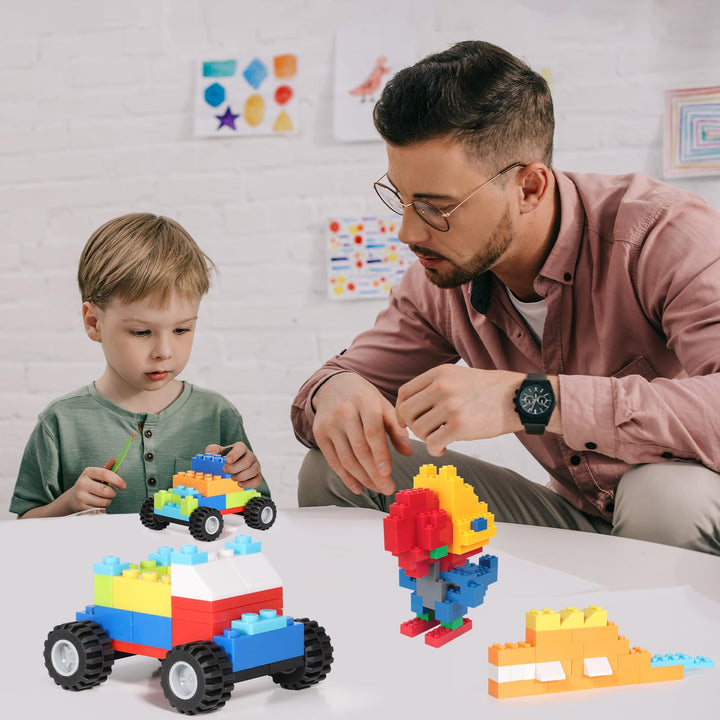 Ladrillos de Construcción 1500 Piezas Anksono Puertas Ventanas Ruedas Educativo - Imagen 2
