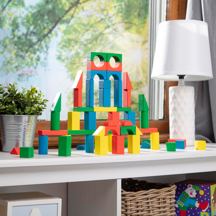 Juego De Bloques De Madera Melissa & Doug 100 Piezas Para Niños - Imagen 9