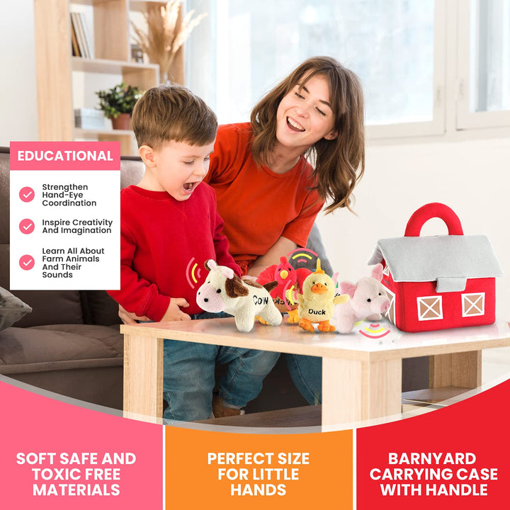 Juguetes De Peluche De Animales De Granja Con Sonidos 30 Cm – Ideal Para Niños Pequeños - Imagen 5