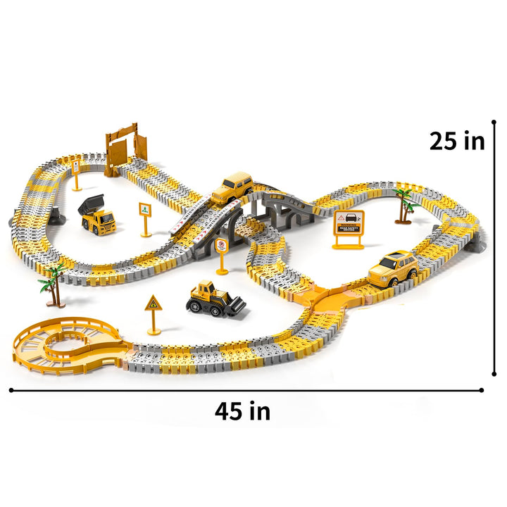236 Piezas Juguetes de Construcción Pistas Flexibles 6 Autos Regalo Educativo para Niños - Imagen 2