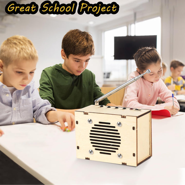 Kit De Ciencia Para Niños 8 A 12 Años Construye Tu Propio Radio FM Juguete STEM - Imagen 8