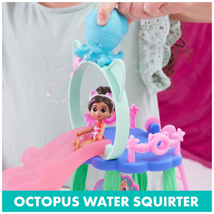 Gabby Dollhouse Juego Piscina Gabby Y MerCat Colas De Sirena Cambian Color - Imagen 7