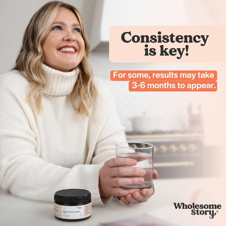 Polvo De Myo-Inositol E Inositol D-Chiro Wholesome Story Apoyo Hormonal Saludable - Imagen 5