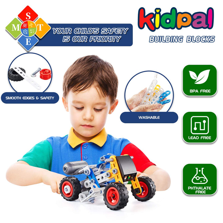 Juego De Construcción STEM 5 En 1 Para Niños De 6 A 12 Años Estimula Creatividad y Aprendizaje - Imagen 7