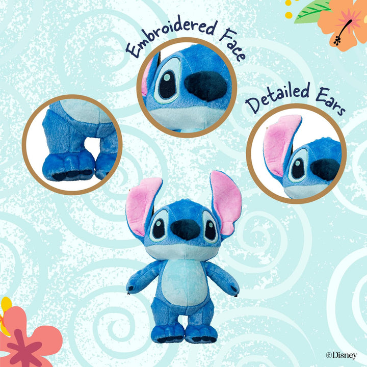 Peluche Suave Lilo & Stitch Azul 38 Cm Para Niños Regalo Ideal Confort - Imagen 4