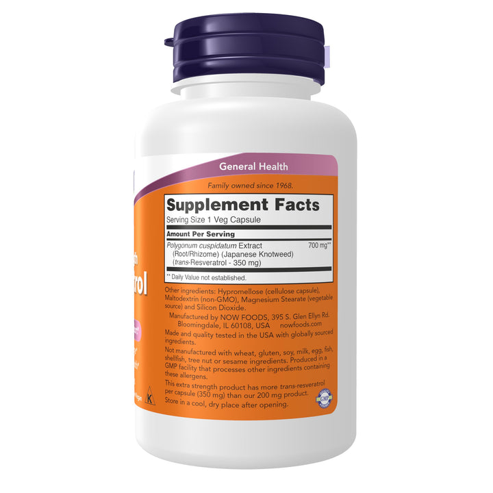 Resveratrol 350 Mg Extracto Knotweed Japonés 60 Cap Apoyo Cardiovascular - Imagen 2