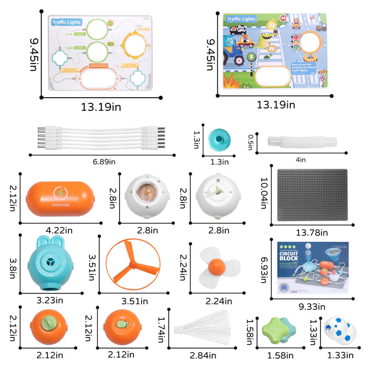 Kit De Circuitos Para Niños 3-12 Años 25 Piezas 64 Proyectos STEM Electrónica Bricolaje - Imagen 3