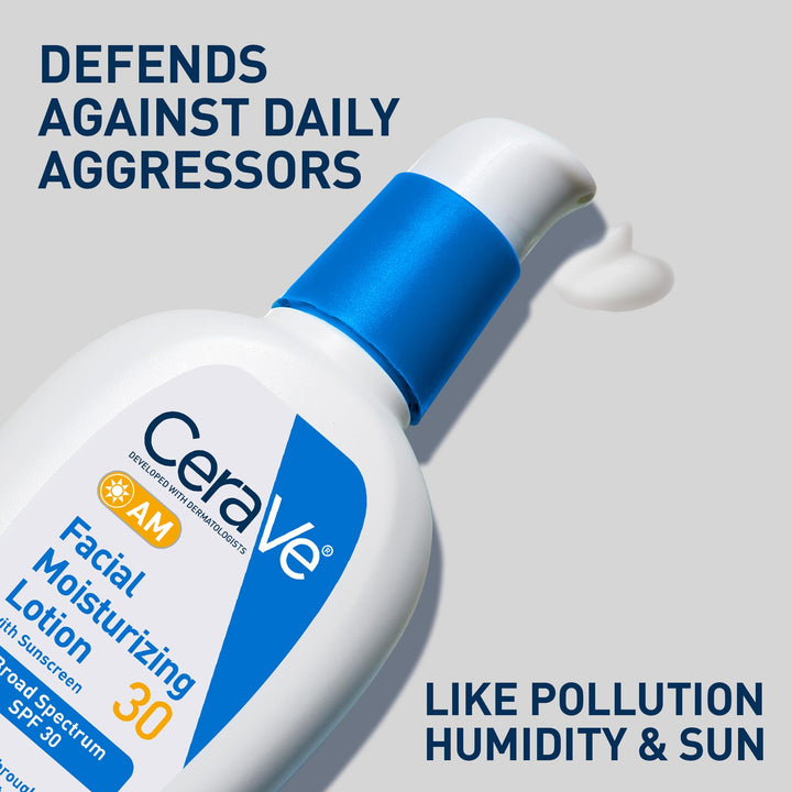 CeraVe AM Facial Moisturizing Lotion SPF 30 Hidratante Con Niacinamida Y Ceramidas - Imagen 2