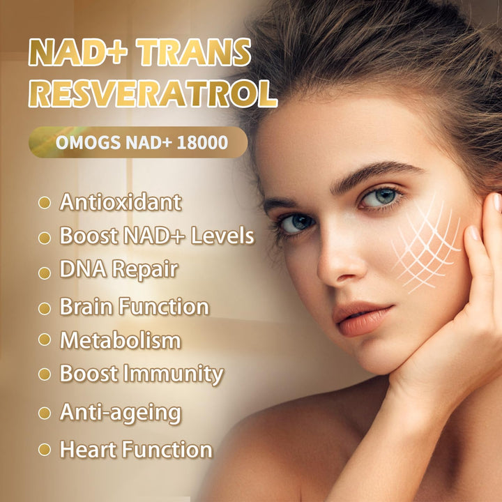 Nad 300 Mg Trans Resveratrol 200 Mg Energia Celular Longev - Imagen 5