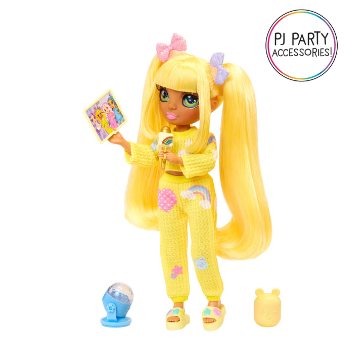 Muñeca Sunny Rainbow High Jr High Fiesta Pijamas Accesorios Divertidos 9 Pulgadas - Imagen 6