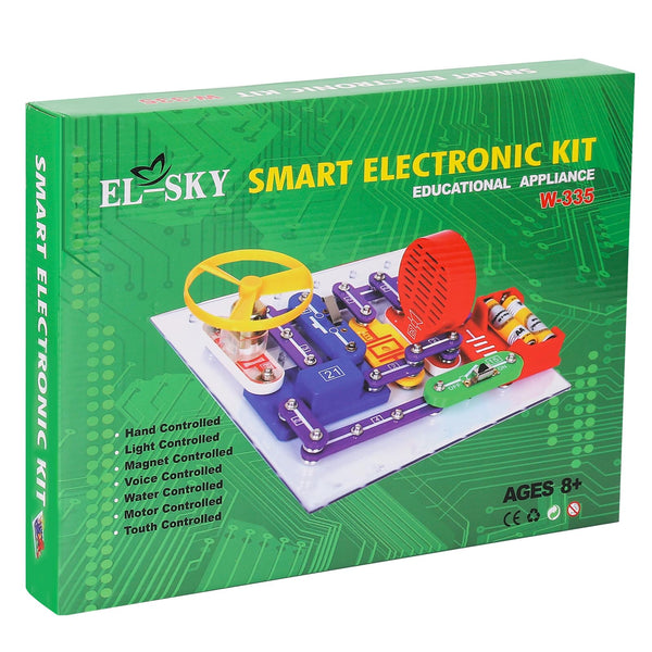 Kit Electrónico Para Niños 335 Circuitos Experimentos DIY Juguete STEM Educativo - Imagen 1
